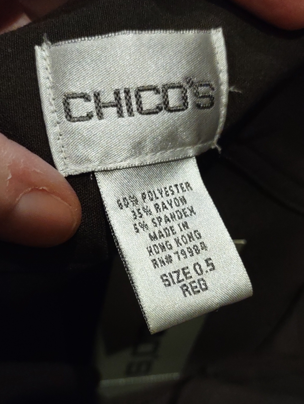 Chico's Brown Pants, Slacks, Stretch, Skinny Pants, NWT, Size 6. - Picture 9 of 10